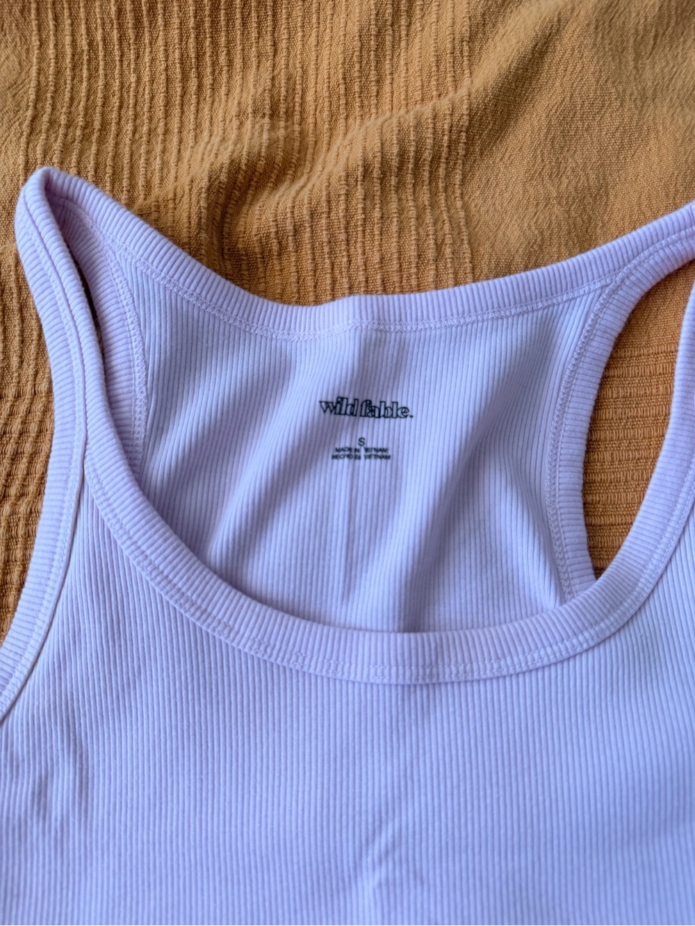 wild fable Lavender Ribbed Racerback Tank Top